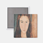 Aimant Portrait d'une jeune fille (Recto/Verso)