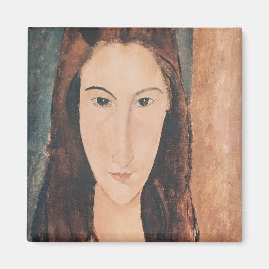 Aimant Portrait d'une jeune fille (Devant)