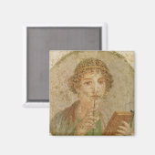 Aimant Portrait d'une jeune fille (Recto/Verso)