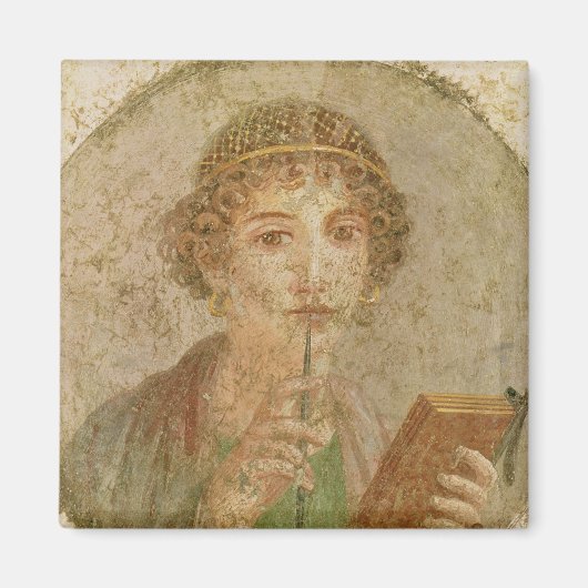 Aimant Portrait d'une jeune fille (Devant)