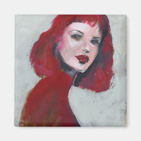 Portrait Fem - Rouge