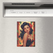 Aimant Portrait glamoureux mexicain de l'encolure (In Situ (Lave-vaisselle))