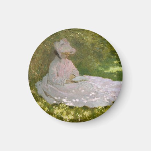 Aimant Portrait impressionniste de printemps, Claude Mone (Devant)