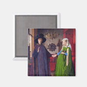Aimant Portrait mariage par Jan Van Eyck (Recto/Verso)