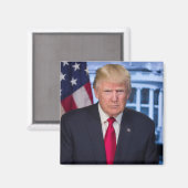 Aimant Portrait officiel de Donald Trump (Recto/Verso)