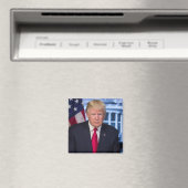 Aimant Portrait officiel de Donald Trump (In Situ (Lave-vaisselle))