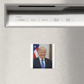 Aimant Portrait officiel de Donald Trump (In Situ (Lave-vaisselle))