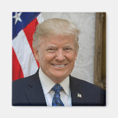 Aimant Portrait officiel du président Donald Trump 2017 (Devant)