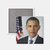 Aimant Portrait présidentiel de Barack Obama (Recto/Verso)
