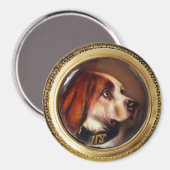Aimant PORTRAITS DE CHIEN MINIATURE Bloodhound (Recto/Verso)