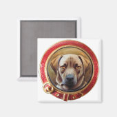 Aimant PORTRAITS DE CHIEN MINIATURE CHOISI Labrador (Recto/Verso)