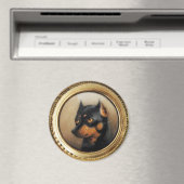 Aimant PORTRAITS DE CHIENS MINIATES Pincher (In Situ (Lave-vaisselle))