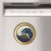 AIMANT PORTRAITS DE CHIENS VICTORIENS MINIATURE (In Situ (Lave-vaisselle))