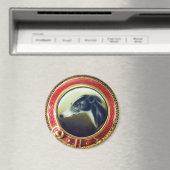 AIMANT PORTRAITS DE CHIENS VICTORIENS MINIATURE (In Situ (Lave-vaisselle))