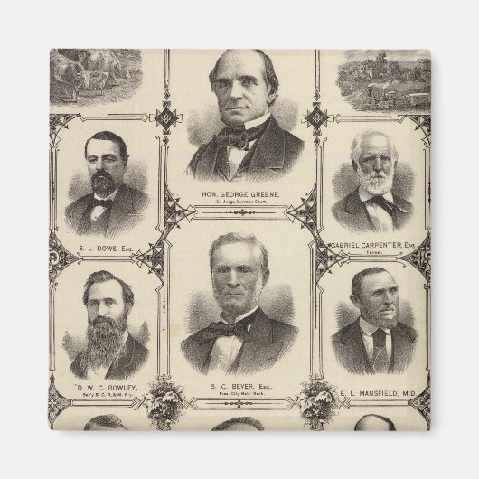 Aimant Portraits de citoyens de Rapides de Cèdre (Devant)