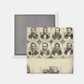 Aimant Portraits de citoyens du comté de Cass (Recto/Verso)