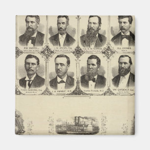 Aimant Portraits de citoyens du comté de Cass