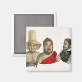 Aimant Portraits des chefs des îles Sandwich, de (Recto/Verso)