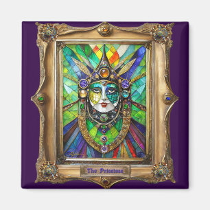 Aimant Portraits du Monde de Mardi Gras - La Prêtresse