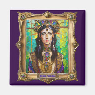 Aimant Portraits du Royaume de Mardi Gras - La Princesse
