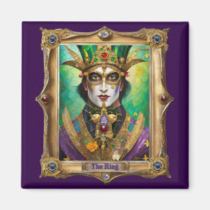 Aimant Portraits du Royaume de Mardi Gras - Le Roi