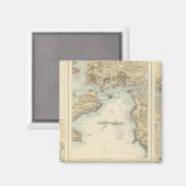 Aimant Ports et ports sur la côte sud de l'Angleterre (Recto/Verso)