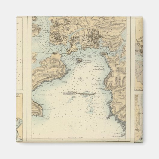 Aimant Ports et ports sur la côte sud de l'Angleterre (Devant)