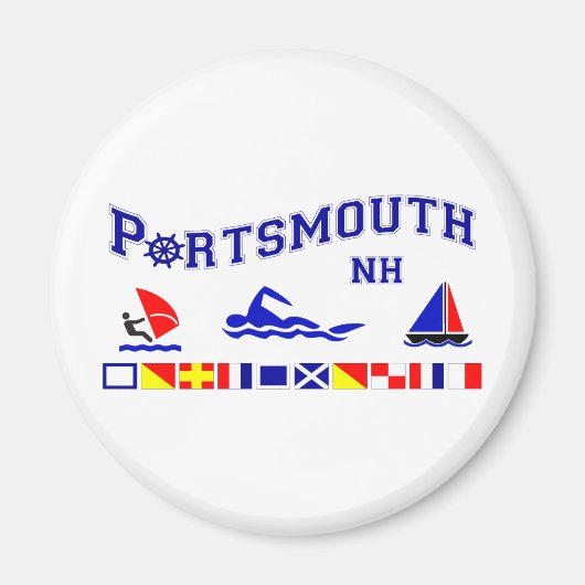 Aimant Portsmouth, NH (Devant)