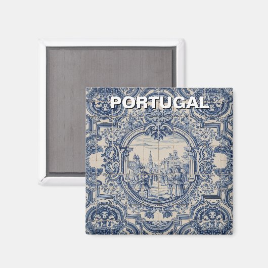 Aimant Portugal Azulejo (Recto/Verso)