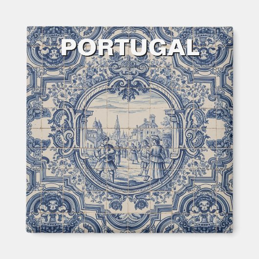 Aimant Portugal Azulejo (Devant)