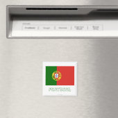Aimant Portugal Drapeau avec nom (In Situ (Lave-vaisselle))
