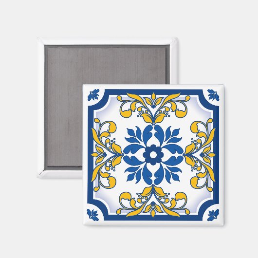Aimant Portuguese Azulejo Ceramic Tile (Recto/Verso)
