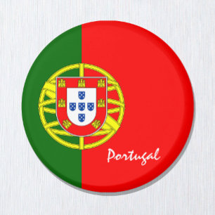 Aimant Portuguese flag & Portugal - travel/sports fans