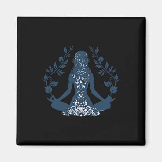 Aimant Pose de yoga relaxante (Devant)