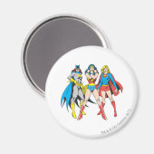 Aimant Pose superhéroïne (Recto/Verso)