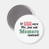 Aimant Poser juste Memere (Recto/Verso)