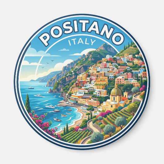 Aimant Positano Italie (Devant)
