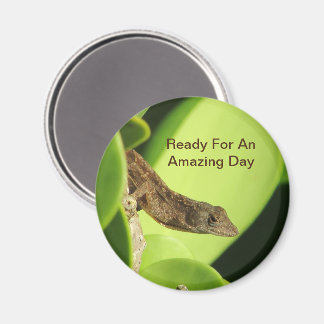 Aimant Positivité Incroyable journée Cute Reptile Gecko b