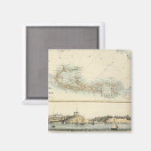 Aimant Possessions britanniques d'Indiens de l'Ouest (Recto/Verso)