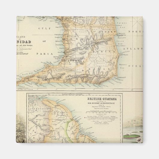 Aimant Possessions britanniques sur la côte nord-est (Devant)