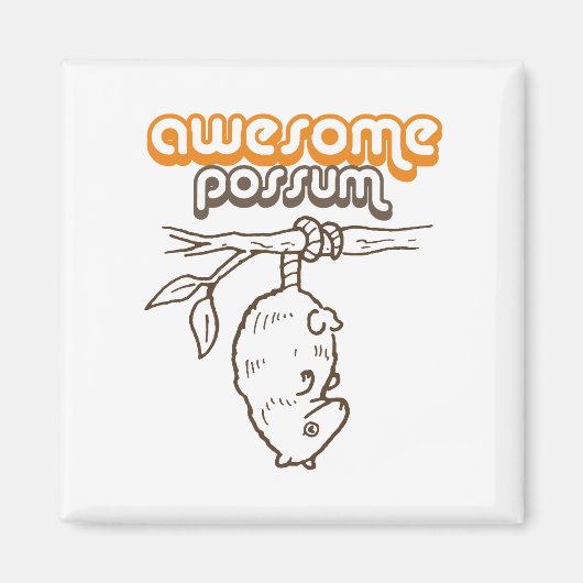 Aimant Possum génial (Devant)