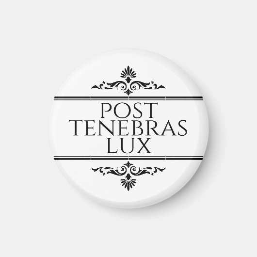 Aimant Post Tenebras Lux (Devant)