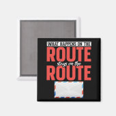 Aimant Postal Worker Funny Mail Carrier (Recto/Verso)