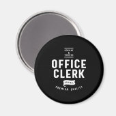 Aimant Poste de commis de bureau Titre cadeau (Recto/Verso)