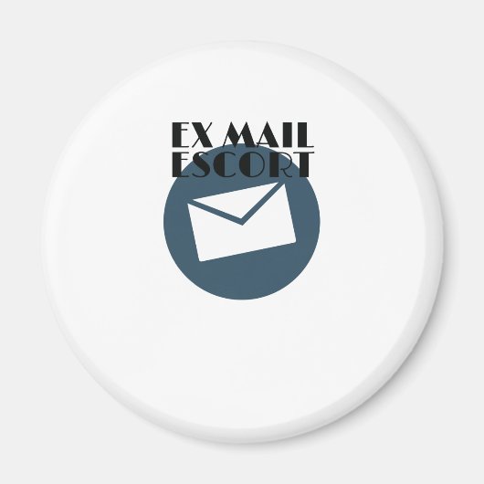 Aimant Poste retraité Ex Escort Mail Carrier (Devant)