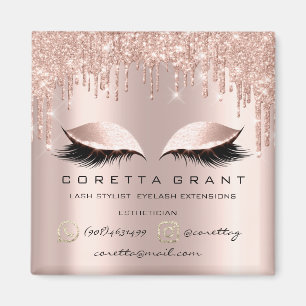 Aimant Poste-Rose d'extension Lashes de maquillage Artist