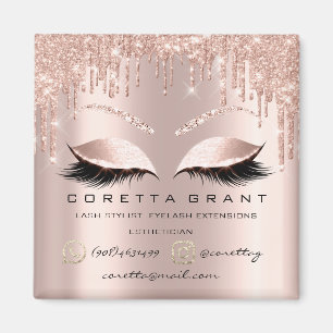 Aimant Poste-Rose d'extension Lashes de maquillage Artist