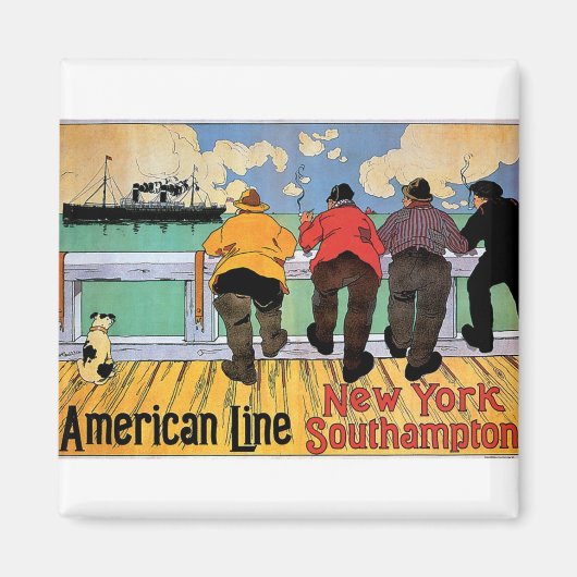 Aimant Poster American Line (Devant)