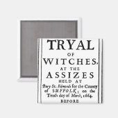 Aimant Poster Authentic Witch Trials (Recto/Verso)