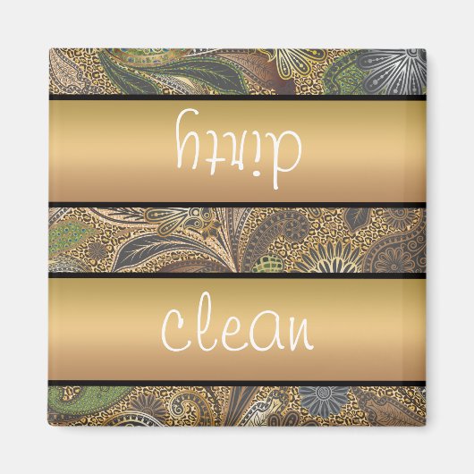 Aimant Poster de animal Paisley Motif (Devant)